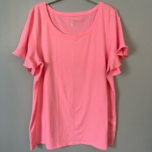 Lilly Pulitzer Rufffle Sleeve Top